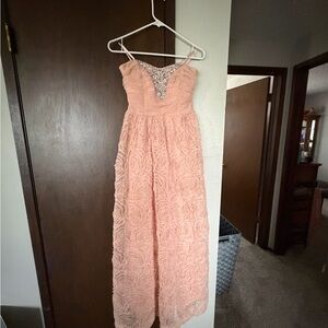 Trixxi Blush Sequin Embellished Dress